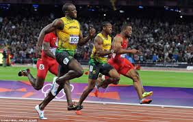 Bromell, who has run the year's fastest 100m race at 9.88 seconds, finished a close second to knighton in 20.20. Two Billion People Watch Usain Bolt S Win But None Of Them In America Sports Fans Outraged As Nbc Fails To Show 100m Final Live On Tv Usain Bolt Usain Bolt Running