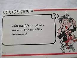 Whether you have a science buff or a harry potter fa. Moron Trivia Card Game A Unique Trivia Card Game Vintage Party Game 1695329277