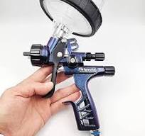 HVLP 6800B Pistola pulverizadora de 0.051 in sin taza de lavado y adaptador  de spayer de coche, herramienta de pintura, pistola de pintura de aire en  ...