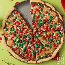Holiday Cookie Pizza Recipe Easy Holiday Desserts Holiday Desserts Dessert Pizza Recipes