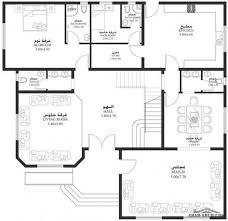 مساقط الفيلا 5 غرف 495 متر مربع طابقين سكن Square House Plans My House Plans Model House Plan