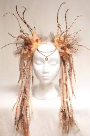 Erstaunliche Dreadlock Und Filz Wald Fee Stammes Elfe Fantasy Cosplay Heidnische Que Fairy Costume Fantasy Costumes Headdress