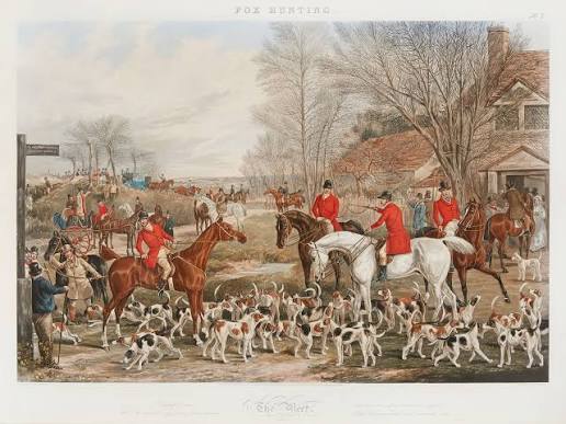 Bonhams : John Harris III (British, 1811-1865); Four Plates, from Fox Hunting; (4)