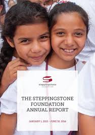 The Steppingstone Foundation Annual Report (1/1/15-6/30/16) by  Steppingstone