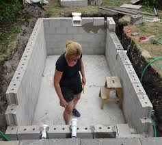 Building Walls For Swimming Pool Diy Swimming Pool Small Pool Design Diy Pool