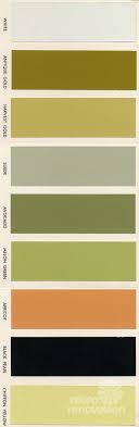 18 Colors For 1960s St Charles Steel Kitchen Cabinets Nature Color Palette Vintage Kitchen Decor Green Colour Palette