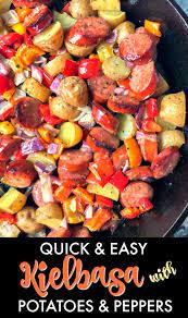 Quick Easy Kielbasa And Potatoes Recipe Tasty Skillet Dinner Recipe Easy Kielbasa Recipes Stuffed Peppers Keilbasa Recipes