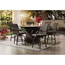 The lid like the rest of its body is steel and that means you get some life out of both. Member S Mark Homewood 7 Piece Counter Height Fire Pit Set Sam S Club