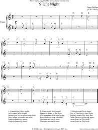 The day silent night hushed up no man's land. Silent Night Holy Night Easy Piano Sheet Music By Christmas