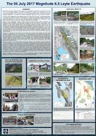 Phivolcs earthquake intensity scale (peis)2 intensity scale description equivalent to other seismic scales3 modified mercalli shindo i scarcely perceptible  delicatelybalanced objects are. Poster Of The 06 July 2017 Magnitude 6 5 Earthquake In Leyte