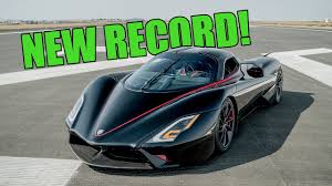 Ssc is proud to say it set a new record for the fastest flying mile on a public road, at 313.12 mph (503.92 km/h), and the fastest flying kilometre on a public road, at 321.35 mph (517.16 km/h). Ssc Tuatara Sets New World Record Controversy Closed At 282 9mph Youtube