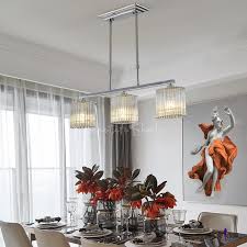 3 heads linear pendant light