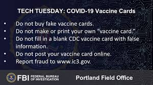 Make any kind of identification* easily in just a few seconds. Oregon Fbi S Tech Tuesday Avoiding Covid 19 Vaccine Id Card Scams Ktvz