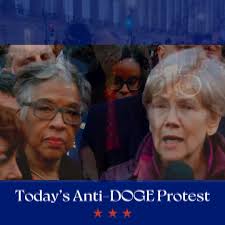 🚨 I joined my @RepMaxineWaters, my @USHouseFSC colleagues and over 1,000  protesters outside the U.S. Treasury to say loud and clear: ELON MUSK HAS  GOT TO GO! Musk and his cronies now