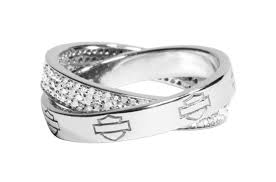 Harley Davidson Jewelry Harley Davidson Womens H D Double Band Diamond Roll Ring Harley Davidson Wedding Rings Harley Davidson Rings Harley Davidson Jewelry