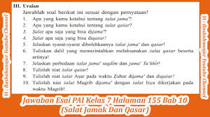 Seseorang diizinkan melakukan salat jama apabila. Jawaban Pg Pai Kelas 7 Halaman 153 Bab 10 Salat Jamak Dan Qasar Youtube