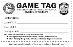 Game Tag Template Download And Print A Game Tag To Use In