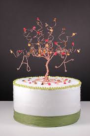 Fall Wedding Cake Topper Wire Tree Sculpture In Autumn Colors Fall Wedding Cakes Wedding Cake Toppers Diy Cake Topper