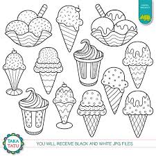 Black And White Cartoon Ice Cream Clipart Pin On Ilustrator
