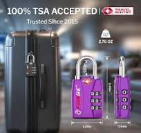 Forge Open Alert TSA Approved Luggage Locks - 3 Digit Combination, Easy  Read Dials, Zinc Alloy Body - Ideal Travel Lock for Luggage, Suitcases,  Bags & ...
