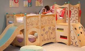 Whether you're after the best loft bed for kids or for adults you've come to the right place. Bunk Bed With Slide Plans Kids Loft Bed Plans Diy Pdf Plans Cool Kids Bedrooms Kid Beds Kids Bunk Beds