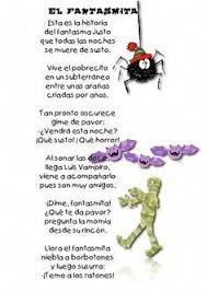 Spanish Halloween Poem For Kids El Fantasma Spanish Poems For Kids Halloween Spanishle Halloween Poems Halloween Poems For Kids Spanish Lessons For Kids