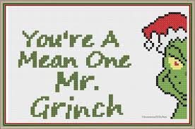 112x140st color 1 dmc fabric aida 14 (white or grinch cross stitch pattern, christmas decor. Mr Grinch Cross Stitch Pattern By Venomousstitches On Etsy Cross Stitch Cross Stitch Patterns