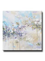 Original Art Abstract Painting Blue White Grey Lavender Coastal Modern Textured Wall Art Decor 30x30 Abstract Painting Blue Abstract Painting Abstract Art Painting