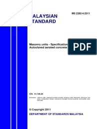 The company develops and manufactures pharmaceutical products. Ms 2282 4 2011 P Standardization Malaysia