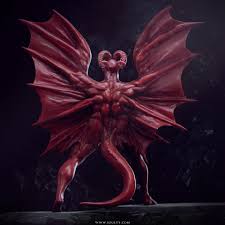 The Great Red Dragon The Woman Clothed In Sun The Great Red Dragon Adam Sacco Red Dragon Painting Red Dragon Red Dragon Tattoo