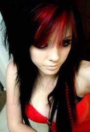 Red Hair Red Corset Skin Black Emo Girls Bangs Makeup Emo Scene Hair Emo Hair Emo Haircuts
