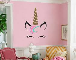 Best unicorn decorations for bedroom walls: Unicorn Themed Room Etsy
