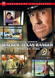 Started my weekend off with Walker Texas Ranger: Trial By Fire. It was a TV  movie that aired in 2005, four years after the original tv show run. As  expected, it served