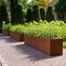Corten Steel Carrez Trough Planters by Adezz | FloraSelect