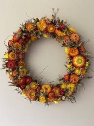 A wide variety of dried straw flowers options are available to you Strawflower Wreath Dried Garden Flower Wreath Wall Hanger Free 2nd Class Uk Postage Dried Flower Wreaths Dried Flowers Crafts Dried Flowers