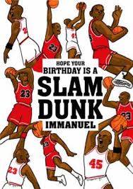 No basketball gift guide would be complete without recommendations for the most important piece of equipment in the game of basketball if you're looking for basketball gifts for your dad, a new tie should be on the list. Michael Jordan Basketball Slam Dunk Birthday Card Moonpig