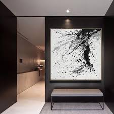 Black And White Canvas Painting Images Cz Art Design Minimalist Drip Painting Dh29a Black White Grey Abstract Painting Canvas A Drip Painting Abstract Art Painting Diy Abstract Canvas Painting