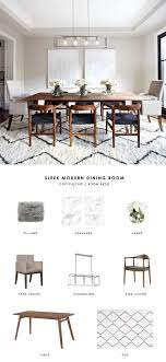 This Gray Transitional Dining Room By The Design Co Gets Recreated For Less By Copycatchic Luxe L Modern Dining Room Dining Room Design Dining Room Inspiration