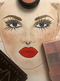 Face Chart Blank A4 Digital