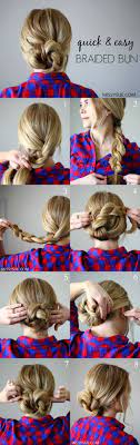 Quick And Easy Braided Bun Hair Styles Mom Hairstyles Hairstyle