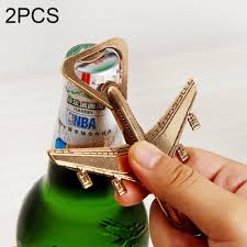 2 PCS Alloy Plane Design Beer Bottle Opener Best Wedding Gift and Party  Favors