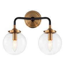Eagan Vanity Black Bathroom Light Fixtures Sconces Gold Light Fixture