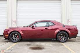 2018 Dodge Challenger Demon In Octane Red - Side View 2018 Dodge Challenger Srt Dodge Challenger Srt Challenger Srt Demon
