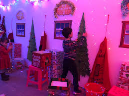 Skeets' workshop in the watchtower's monitor womb. Becoming Honorary Elves With The Elf Adventure Challenge Out And About Mummy