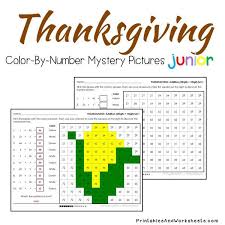 Lory's 2nd grade page how cute is this free turkey themed math worksheet from lory evans over at lory's 2nd grade page!? Thanksgiving Addition Facts Color By Number Printables Worksheets