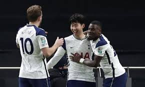 Pep guardiola urged his manchester city side to channel the momentum from their carabao cup final win against tottenham and seal the most important title of the season by winning their next two. Son Sissoko Send Spurs Into League Cup Final 2021 01 06