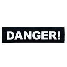 Velcro Sticker Danger Small