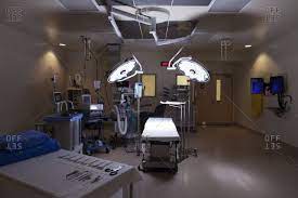 Lights And Table In Empty Operating Room Room Lights Operating Table Table