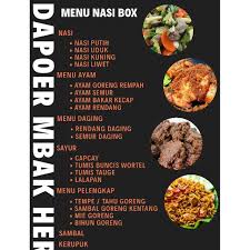 Blin nasi bok isinya ap saja : Paket Ketring Nasi Kotak Nasi Box Minimal Order 10 Box Shopee Indonesia