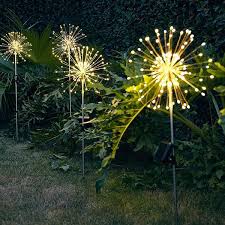 Solar Powered Led Firework Garden Stake Solar Lights Garden Solar Powered Garden Lights Decorative Solar Garden Lights